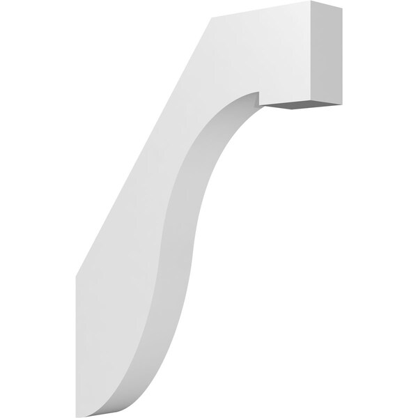Ekena Millwork 3-in. W x 18-in. D x 24-in. H Del Monte Architectural Grade PVC Knee Brace BRCP03X18X24DEL - main